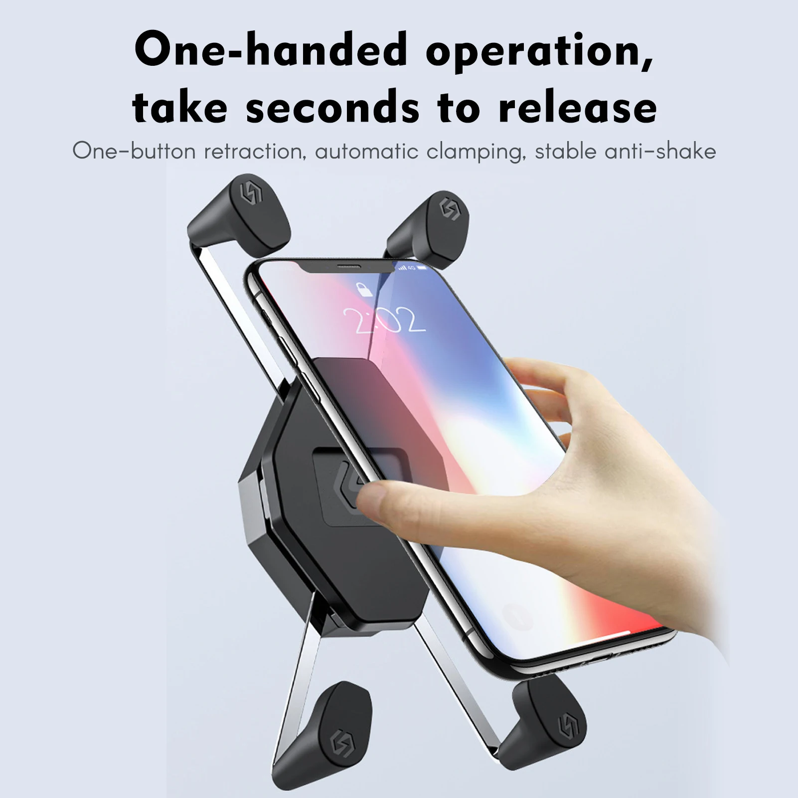 Motorcycle and Navigation Phone Mount: 360° Rotating Quick-Release Motorcycle Phone Mount for 3.5–7-inch Phones
Motorcycle and Navigation Phone Mount: 360° Rotating Quick-Release Motorcycle Phone Mount for 3.5–7-inch Phones