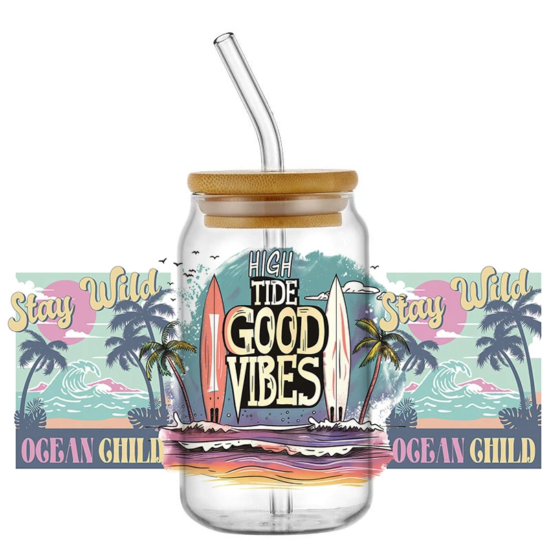 Summer Vibe Theme Easy Peel Waterproof Diy Decals Retro 3d Transfers UV DTF Crystal Sticker 16oz Uv Dtf Cup Wraps
Summer Vibe Theme Easy Peel Waterproof Diy Decals Retro 3d Transfers UV DTF Crystal Sticker 16oz Uv Dtf Cup Wraps