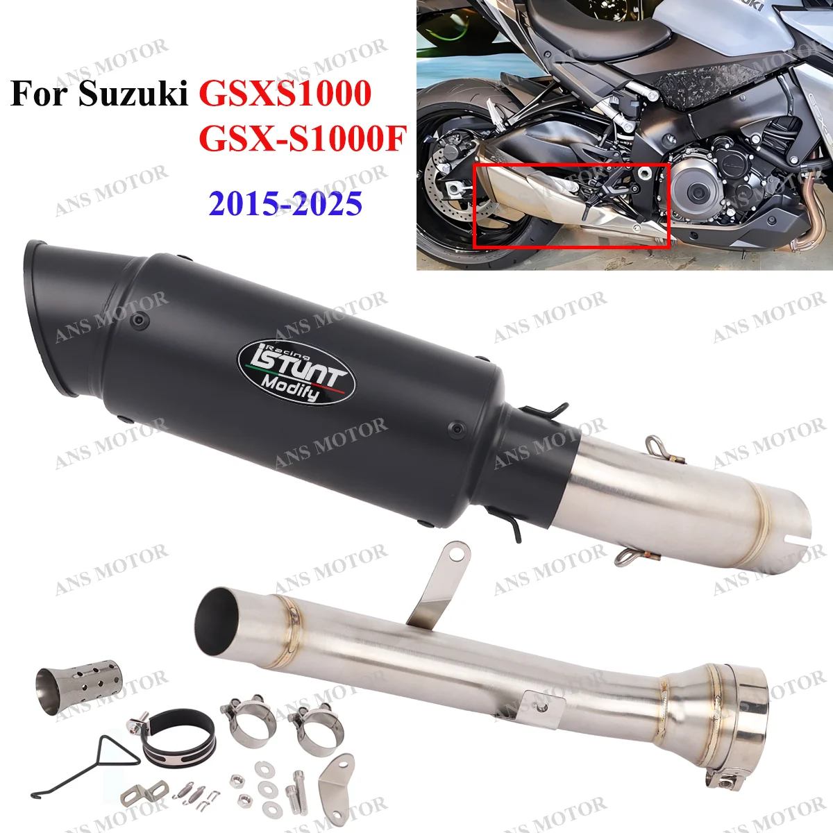 Slip On For Suzuki GSXS1000 GSX-S1000F KATANA 1000 2015-2025 Motorcycle Exhaust Escape Moto System GSXS1000 Exhaust
Slip On For Suzuki GSXS1000 GSX-S1000F KATANA 1000 2015-2025 Motorcycle Exhaust Escape Moto System GSXS1000 Exhaust