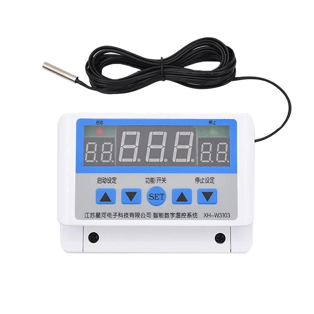 W3103 DC 12V 24V AC 220V Temperature Controller 300W 600W 5000W High Power Digital Thermostat 30A Temperature Controller Switch
W3103 DC 12V 24V AC 220V Temperature Controller 300W 600W 5000W High Power Digital Thermostat 30A Temperature Controller Switch