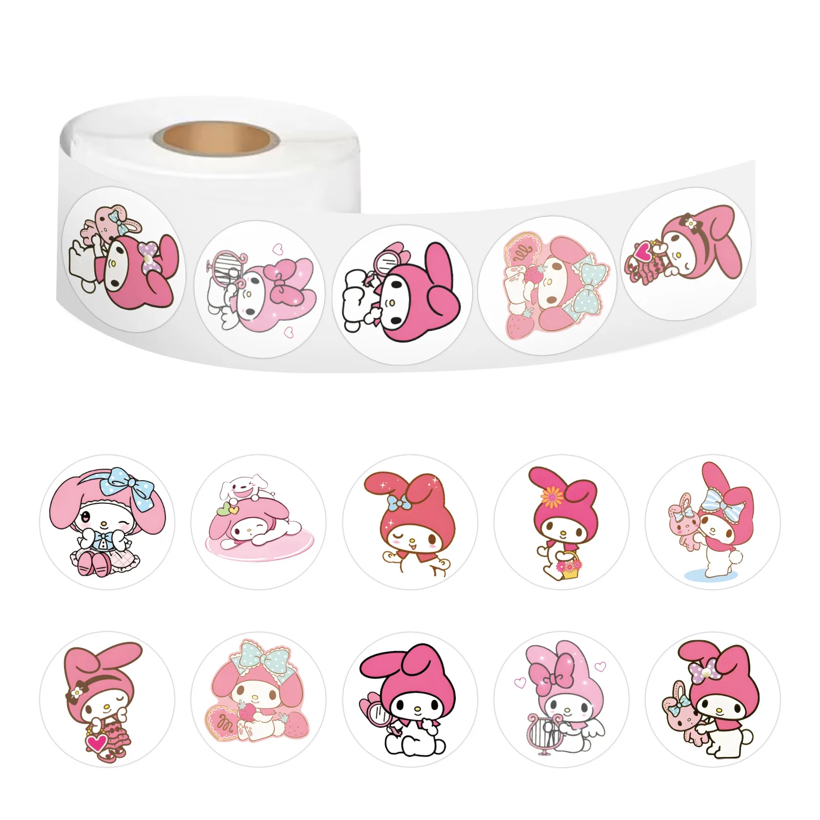 500PCS/Roll Cute Sanrio Pink My Melody Cartoon Stickers Roll Laptop Phone Guitar Helmet Cup Decoration Sticker Kid Classics Toy
500PCS/Roll Cute Sanrio Pink My Melody Cartoon Stickers Roll Laptop Phone Guitar Helmet Cup Decoration Sticker Kid Classics Toy