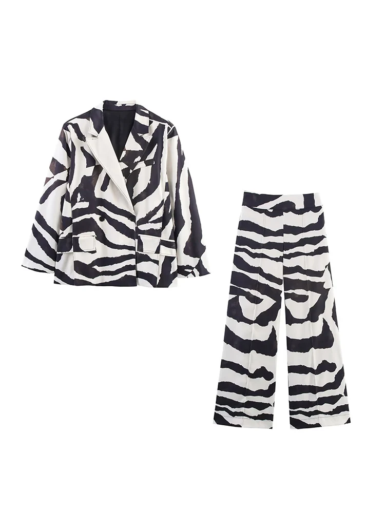 Европейский и американский стиль, осень 2021, новая женская одежда, модный костюм с животным принтом, куртка, брюки с высокой талией
Европейский и американский стиль, осень 2021, новая женская одежда, модный костюм с животным принтом, куртка, брюки с высокой талией