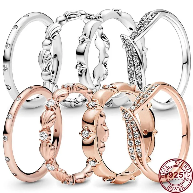 New Hot 925 Sterling Silver Light Luxury Petals Shining Leaves Shell Female Sign Ring Wedding High Quality DIY Charm Jewelry
New Hot 925 Sterling Silver Light Luxury Petals Shining Leaves Shell Female Sign Ring Wedding High Quality DIY Charm Jewelry