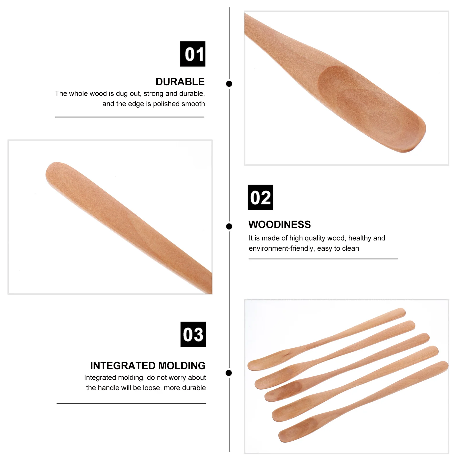 5pcs Coffee Stirring Spoon Long Handle Smooth Edge For Syrup Mixing Wooden Honey Dipper Honey Stir Sticks Kitchen Tool
5pcs Coffee Stirring Spoon Long Handle Smooth Edge For Syrup Mixing Wooden Honey Dipper Honey Stir Sticks Kitchen Tool