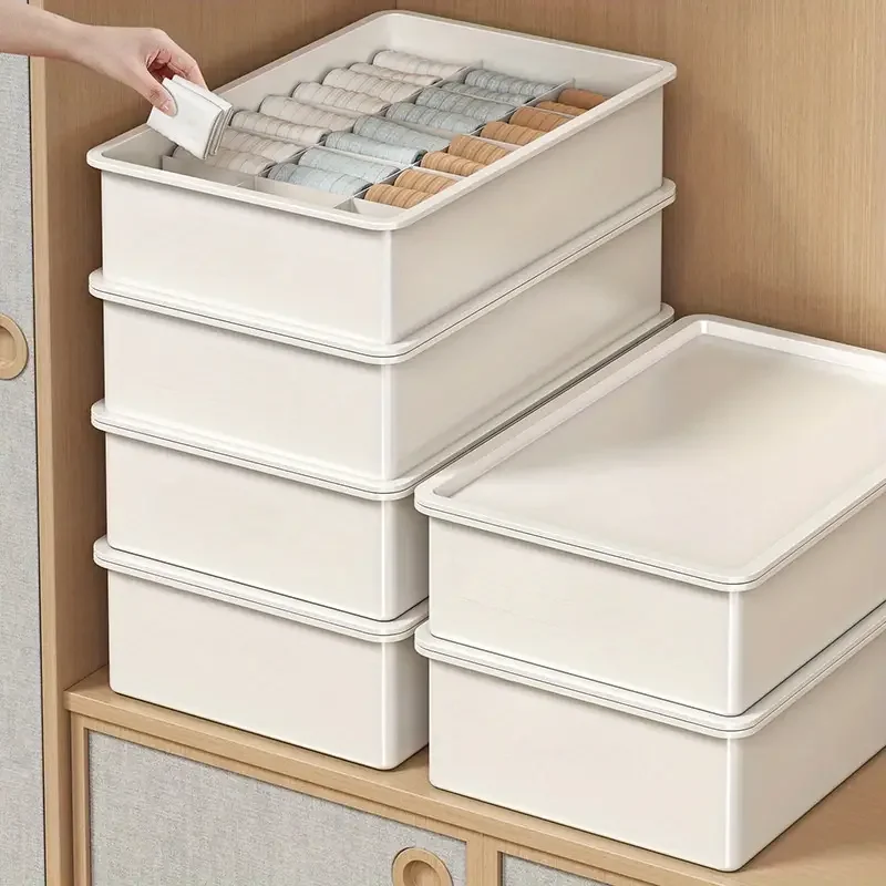 1PC Underwear Storage Box Plastic Organizer With Lid Cabinets Drawer Socks Bra Closet Clothes Storage Home Bedroom Organizers
1PC Underwear Storage Box Plastic Organizer With Lid Cabinets Drawer Socks Bra Closet Clothes Storage Home Bedroom Organizers
