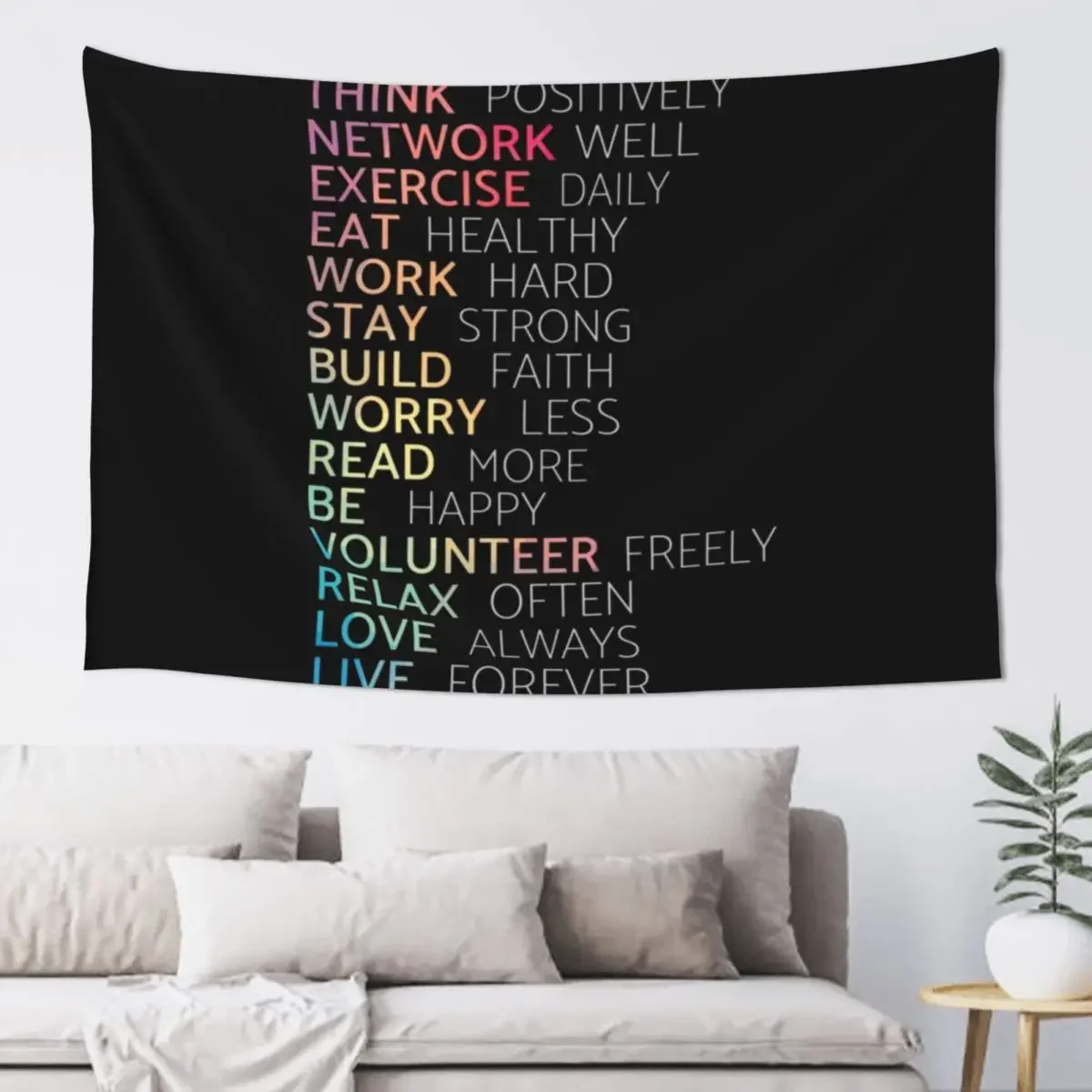 Positive Mindset Lifestyle Motivational Quote Tapestry House Decoration Room Aesthetic Decor Tapestry
Positive Mindset Lifestyle Motivational Quote Tapestry House Decoration Room Aesthetic Decor Tapestry