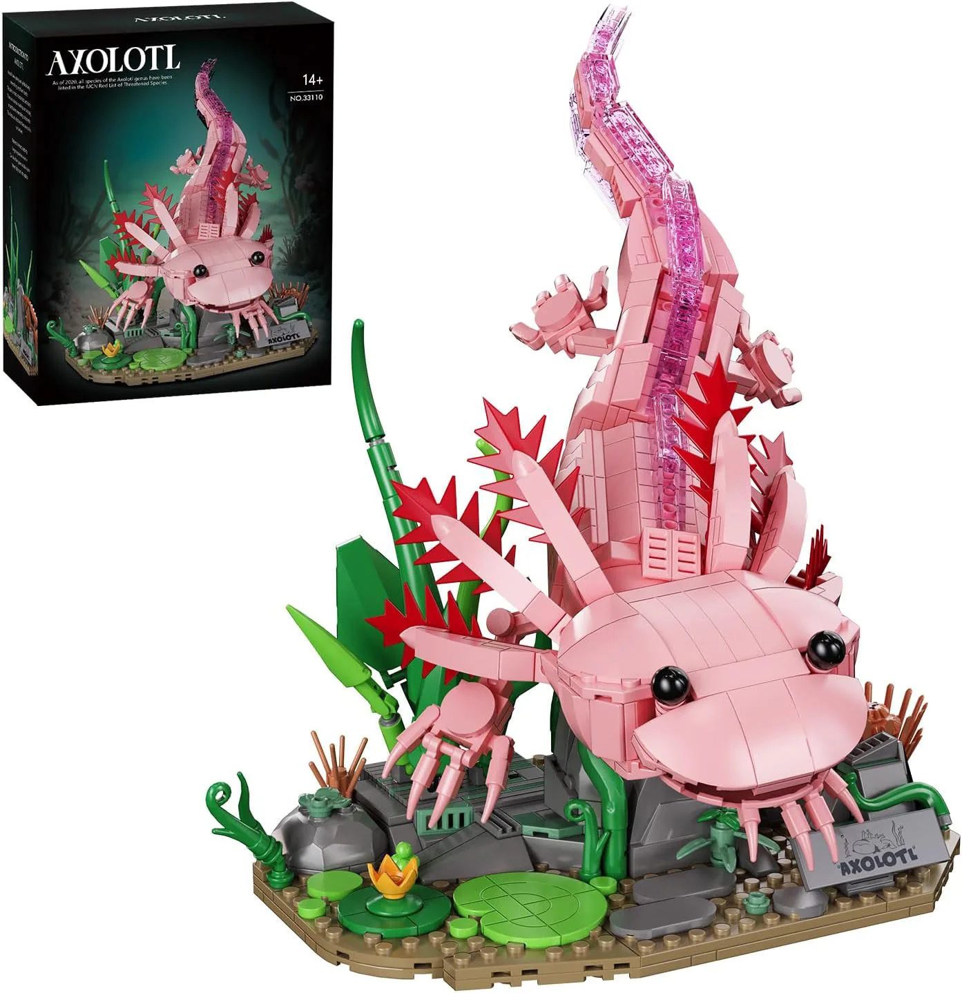 Axolotl Building Set, Underwater Animal Series, Ocean Animal Building Kit, Equipped with Movable Joints and Display Base, Building Toy Desktop Decoration, Creative Gift for Adults and Teenagers (Ages 14 and up) (998 Pieces)
Axolotl Building Set, Underwater Animal Series, Ocean Animal Building Kit, Equipped with Movable Joints and Display Base, Building Toy Desktop Decoration, Creative Gift for Adults and Teenagers (Ages 14 and up) (998 Pieces)