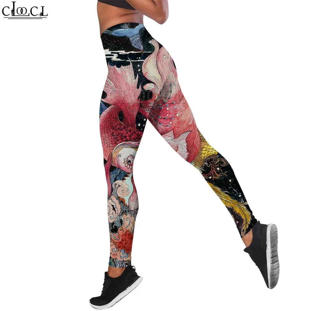 CLOOCL Ukiyo-e Women Legging Red Carp Genre Painting 3D Print Trousers High Waist Stretch Sports Legging Jogging Yoga Pants
CLOOCL Ukiyo-e Women Legging Red Carp Genre Painting 3D Print Trousers High Waist Stretch Sports Legging Jogging Yoga Pants