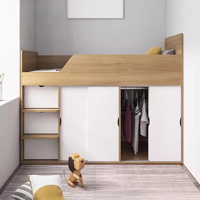 Multifunctional bed wardrobe integrated high and low bed small apartment space saving children
Multifunctional bed wardrobe integrated high and low bed small apartment space saving children