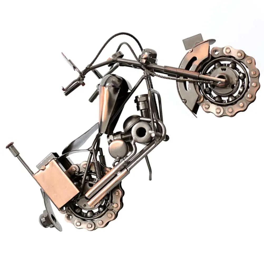 Iron Motorcycle Sculpture Retro Style Home Decoration Vintage Metal Art Craft Desktop Ornament Metal Art Decoration
Iron Motorcycle Sculpture Retro Style Home Decoration Vintage Metal Art Craft Desktop Ornament Metal Art Decoration