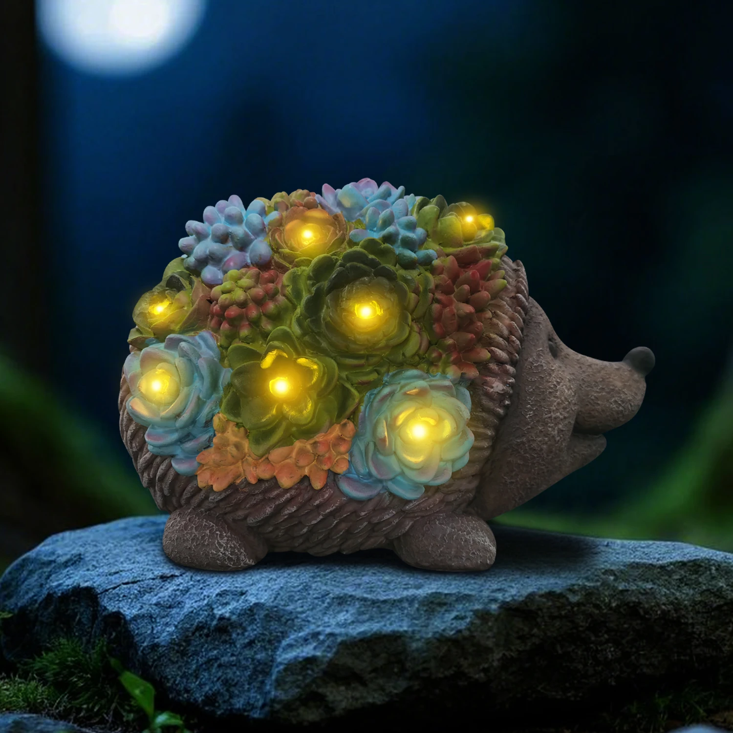 Outdoor Solar Garden Hedgehog Statue with Succulents and 7 LED Lights, Decorations for Garden, Patio, Lawn, Outdoor Yard and Dec
Outdoor Solar Garden Hedgehog Statue with Succulents and 7 LED Lights, Decorations for Garden, Patio, Lawn, Outdoor Yard and Dec