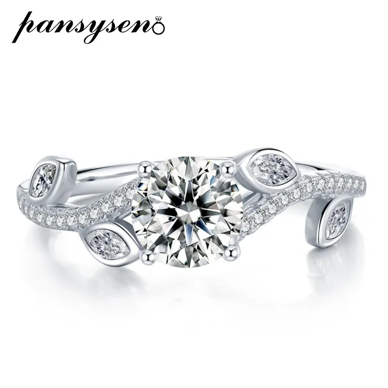 PANSYSEN Classic 100% 925 Sterling Silver 7MM Round Cut High Carbon Diamond Wedding Engagement Ring Luxury Fine Jewelry Gift
PANSYSEN Classic 100% 925 Sterling Silver 7MM Round Cut High Carbon Diamond Wedding Engagement Ring Luxury Fine Jewelry Gift