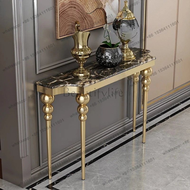 Light luxury entrance cabinet, marble corridor, aisle, foyer against the wall, table partition, high-end sense of the case
Light luxury entrance cabinet, marble corridor, aisle, foyer against the wall, table partition, high-end sense of the case