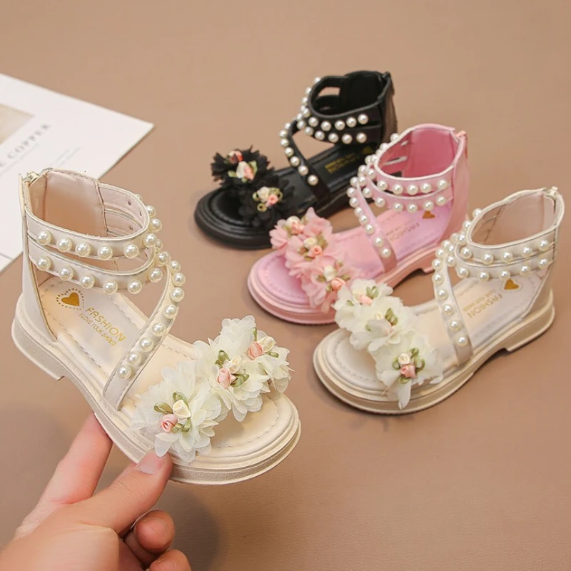 Girls' Sandals 2026 Summer New Flower Fairy Style Princess Shoes for party wedding show Fashion Soft Sole Elegant Beach Shoes
Girls' Sandals 2026 Summer New Flower Fairy Style Princess Shoes for party wedding show Fashion Soft Sole Elegant Beach Shoes