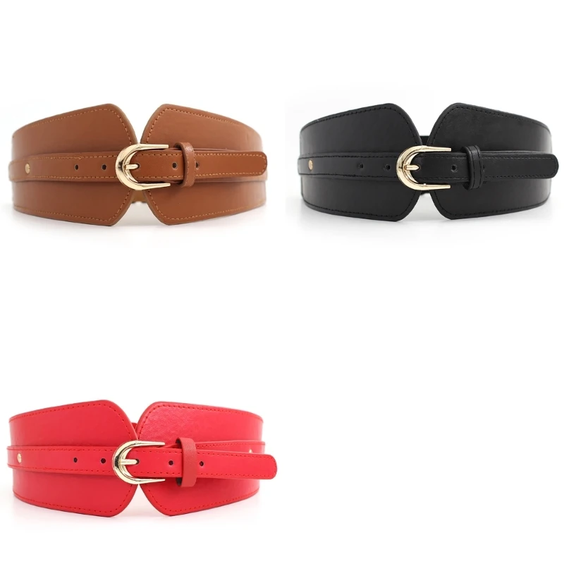 Fashionable Women's Fashion Elastic Belt Retros Styles Waistband Secure Wide Waist Belt for Enhancing Waistlines
Fashionable Women's Fashion Elastic Belt Retros Styles Waistband Secure Wide Waist Belt for Enhancing Waistlines