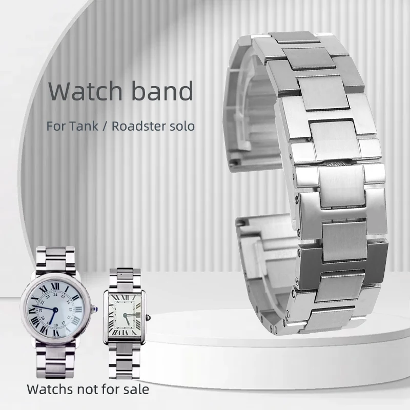 For Cartier Tank Must Bracelet Strap 16mm 17.5mm 20mm 22mm Stainless Steel Band Rotonde Solo CLÉ DE Unisex Watch band Replace
For Cartier Tank Must Bracelet Strap 16mm 17.5mm 20mm 22mm Stainless Steel Band Rotonde Solo CLÉ DE Unisex Watch band Replace