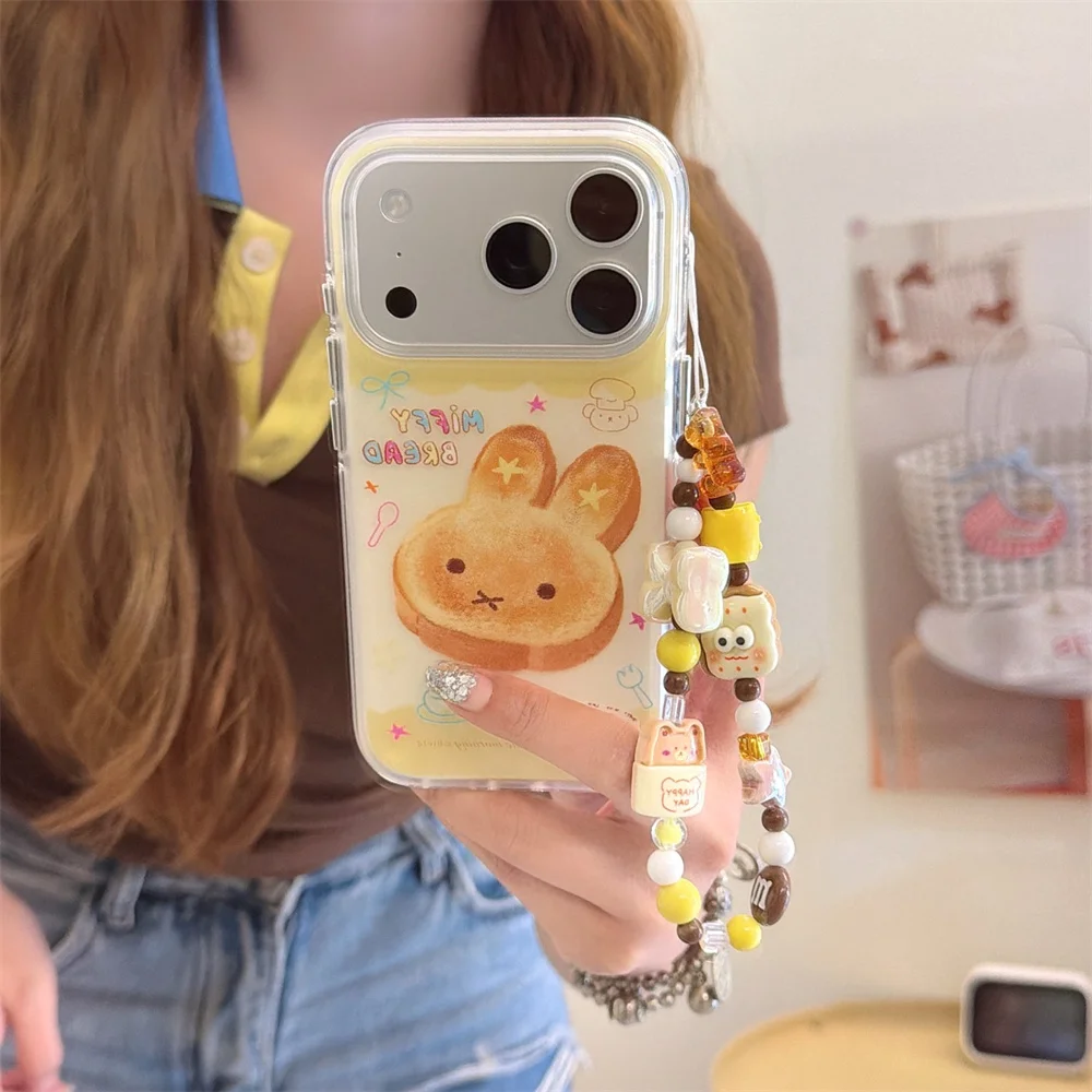 Funny Miffy Rabbit Bread Kawaii Phone Case for iPhone 16 Pro 17 13 14 17 Pro 15 Pro Max Cover with Chain Fundas Shockproof Cover
Funny Miffy Rabbit Bread Kawaii Phone Case for iPhone 16 Pro 17 13 14 17 Pro 15 Pro Max Cover with Chain Fundas Shockproof Cover