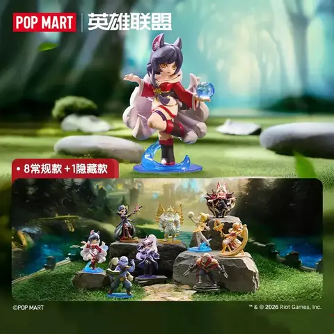POPMART LEAGUE OF LEGENDS MIDLANE ICONS Series Blind Box Guess Bag Desktop Decoration Blind Bag Toys Anime Figure Cute Model