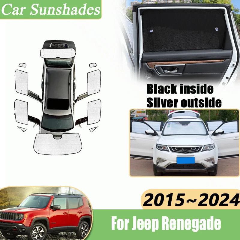 Sun Visor For Jeep Renegade Accessories 2015~2024 Car Sunshade Windshield Side Window Sticker Anti-UV Protection Car Accessories
Sun Visor For Jeep Renegade Accessories 2015~2024 Car Sunshade Windshield Side Window Sticker Anti-UV Protection Car Accessories