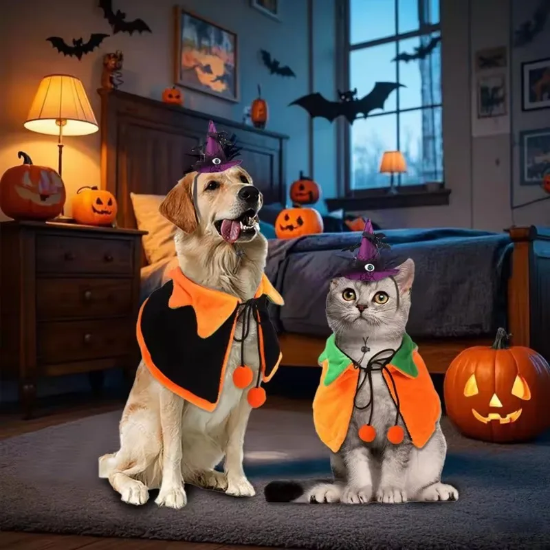 Reversible Pet Cape:Christmas Costume Cats Dogs with Pumpkin Design Warm Double-Sided Holiday Cape,Cute Outfit for Festivities
Reversible Pet Cape:Christmas Costume Cats Dogs with Pumpkin Design Warm Double-Sided Holiday Cape,Cute Outfit for Festivities