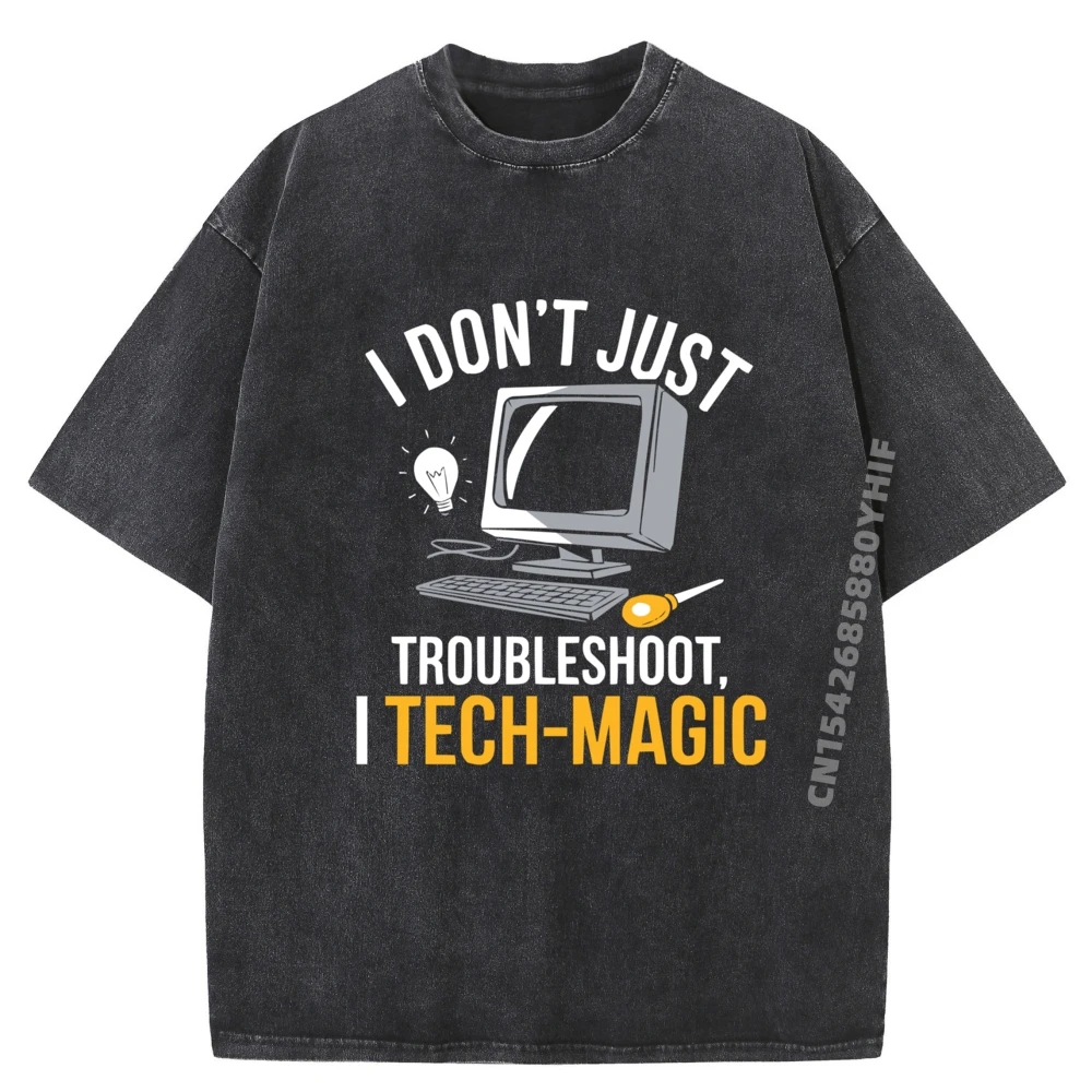 Tech Support Profession Troubleshooting Computer Technician Vintage T Shirts Mens Camiseta Classic Washed Tops & Tees
Tech Support Profession Troubleshooting Computer Technician Vintage T Shirts Mens Camiseta Classic Washed Tops & Tees