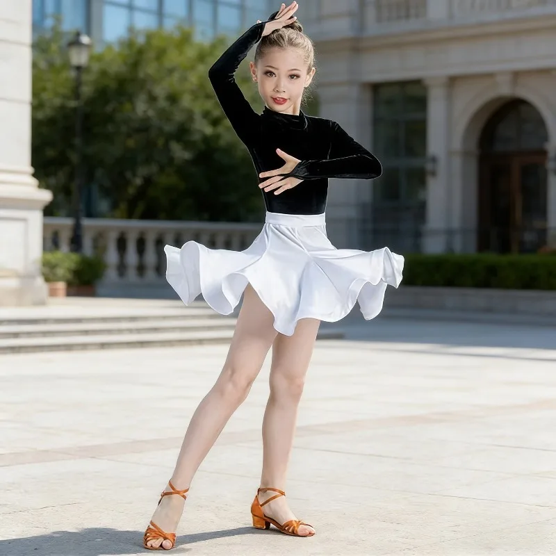 Latin Dance Outfit Leopard Print Long Sleeve Practice Skirt For Girls Competition Ballroom Dancing Wear performance accessories
Latin Dance Outfit Leopard Print Long Sleeve Practice Skirt For Girls Competition Ballroom Dancing Wear performance accessories