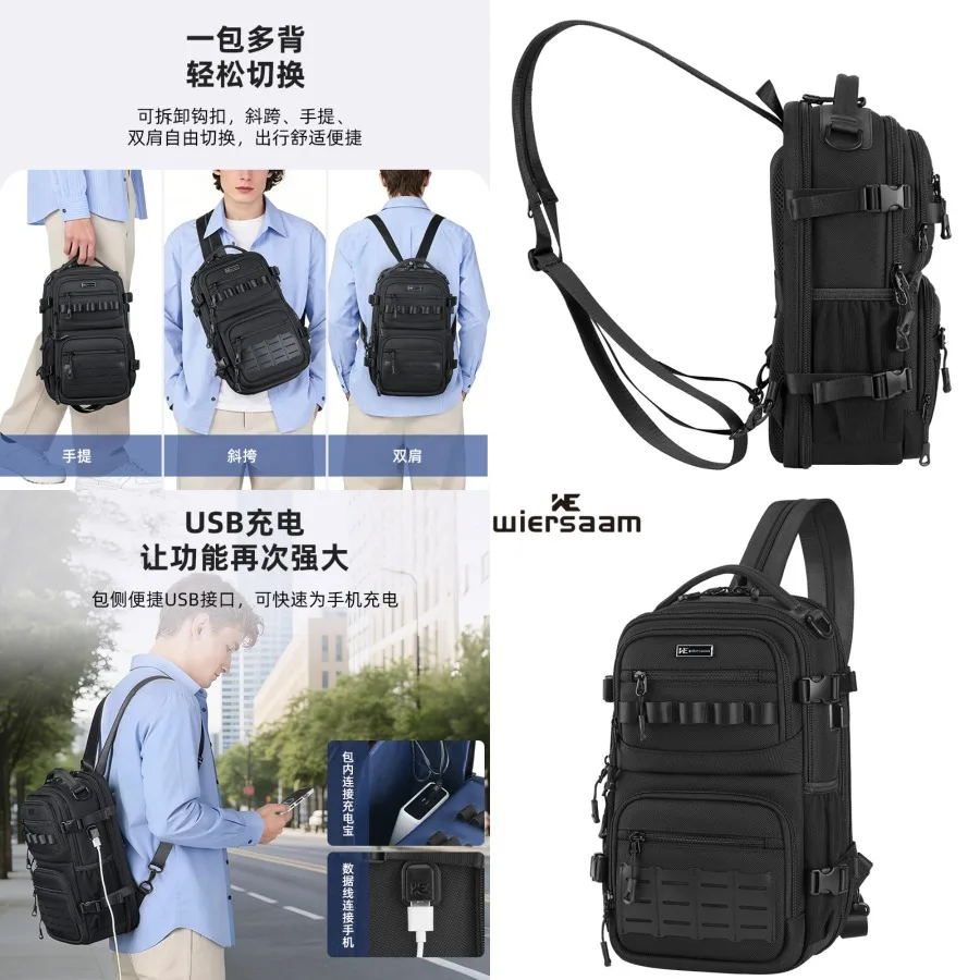 【New style】New multi-functional single and small backpack men's casual chest bag niche fashionable travel large-capacity three-
【New style】New multi-functional single and small backpack men's casual chest bag niche fashionable travel large-capacity three-