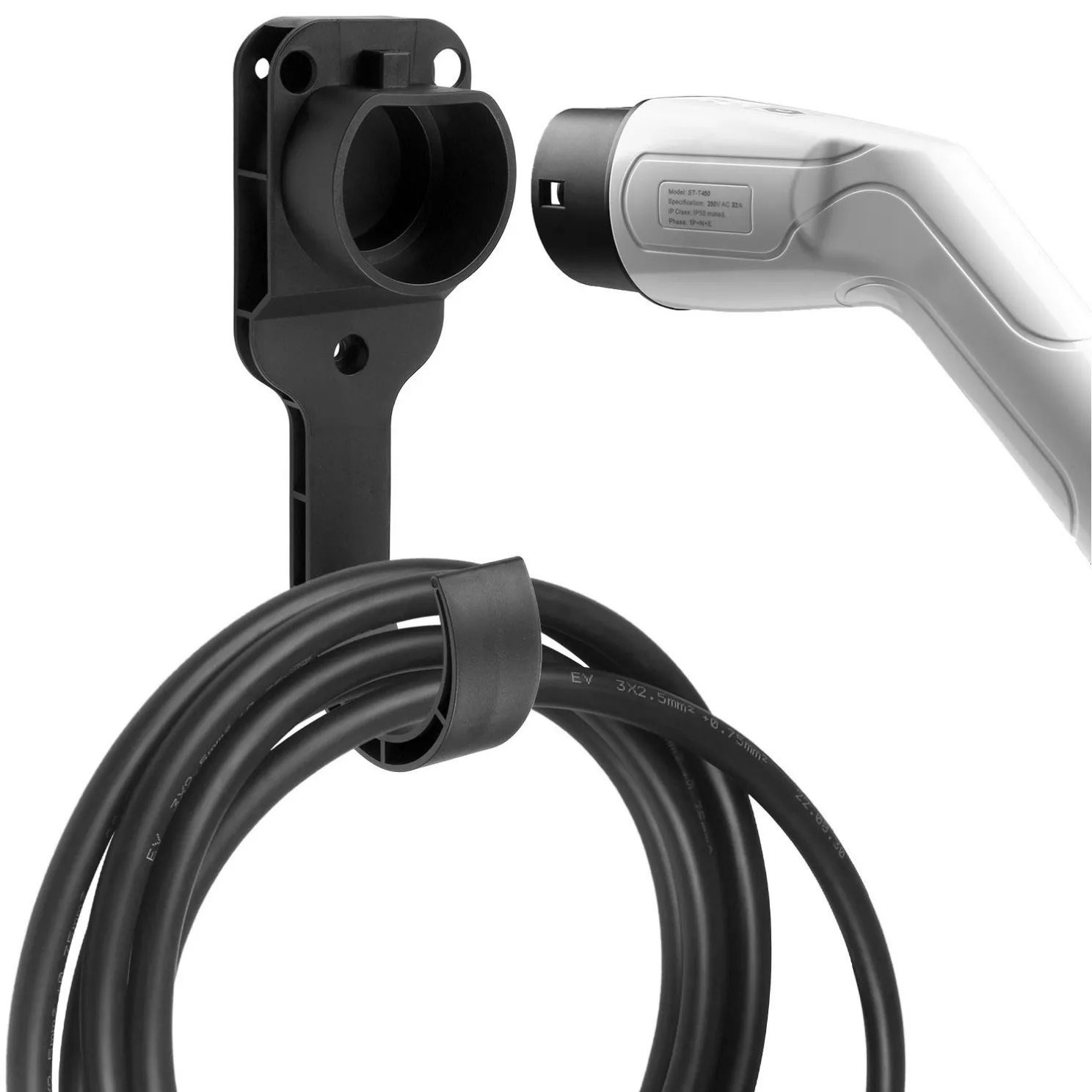 Держатель зарядного устройства для электромобиля, зарядный кабель для электромобиля, кронштейн с крючком для J1772 Type2, аксессуары для зарядного устройства европейского стандарта
Держатель зарядного устройства для электромобиля, зарядный кабель для электромобиля, кронштейн с крючком для J1772 Type2, аксессуары для зарядного устройства европейского стандарта