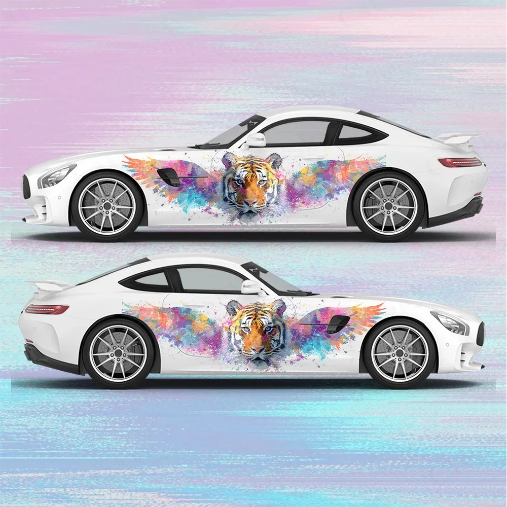 Colorful Wings Tiger Car Vinyl Wraps Decal Self-adhesive Anti Scratch Sticker Suitable for Trucks SUV Decor Auto Accessories
Colorful Wings Tiger Car Vinyl Wraps Decal Self-adhesive Anti Scratch Sticker Suitable for Trucks SUV Decor Auto Accessories