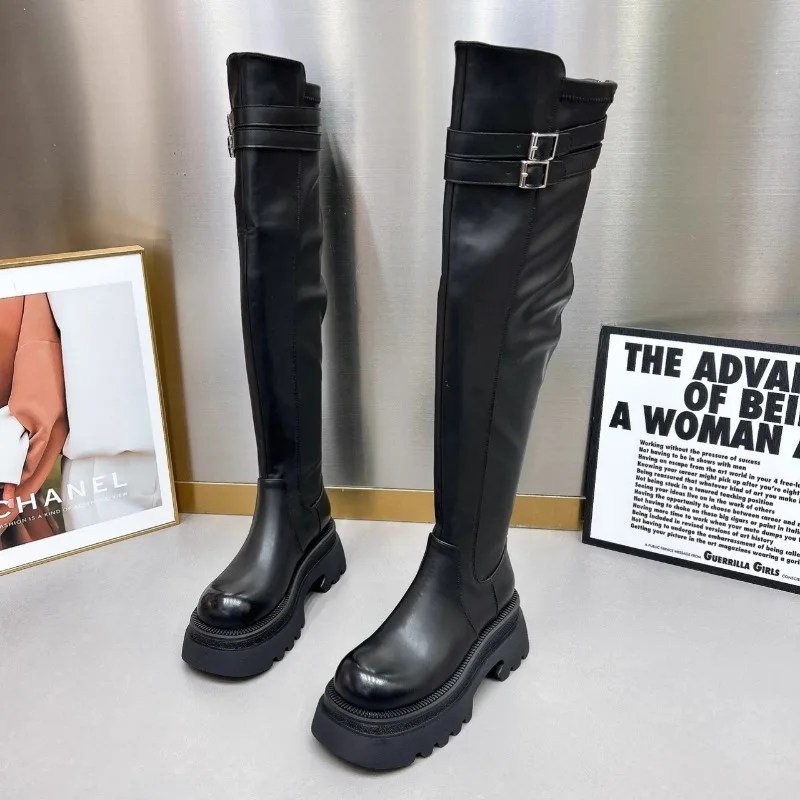 Новые износостойкие нескользящие зимние женские сапоги с круглым носком, однотонные, 2024, горячая распродажа, модные женские сапоги выше колена с молнией сзади
Новые износостойкие нескользящие зимние женские сапоги с круглым носком, однотонные, 2024, горячая распродажа, модные женские сапоги выше колена с молнией сзади