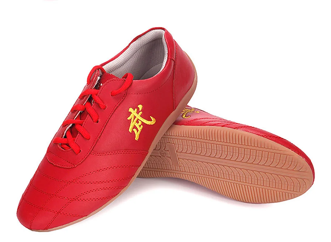 Professional Wushu Taiji Shoes Unisex Black Red Taiji Shoes Men's and Women's Leather Taekwondo Shoes Couple Shoes
Professional Wushu Taiji Shoes Unisex Black Red Taiji Shoes Men's and Women's Leather Taekwondo Shoes Couple Shoes