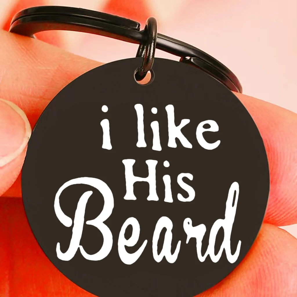 Unique Couple Keychain - Stainless Steel 'I Like Her Beard' Design - Funny Romantic Gift for Anniversary/Valentine's/Birthday
Unique Couple Keychain - Stainless Steel 'I Like Her Beard' Design - Funny Romantic Gift for Anniversary/Valentine's/Birthday