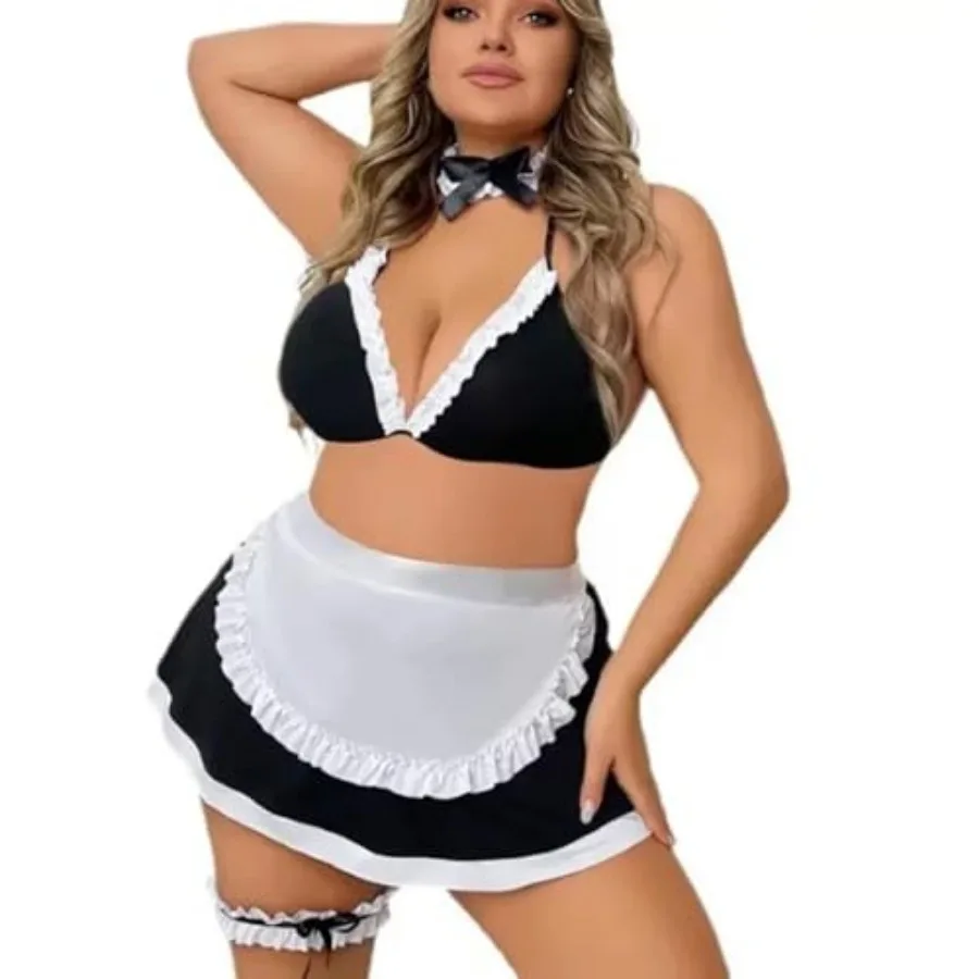 Womens French Maid Costume Sexy Maid Outfit Apron Fancy Dress Roleplay Lingerie Lace Trim Mesh Babydoll
Womens French Maid Costume Sexy Maid Outfit Apron Fancy Dress Roleplay Lingerie Lace Trim Mesh Babydoll