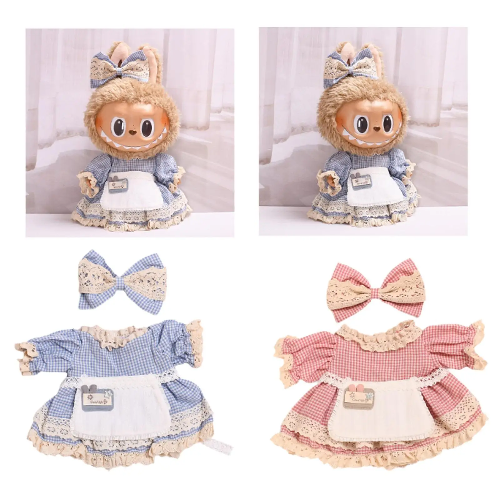 38cm Plush Doll Dress Clothes Pendant Doll Plush Doll Accessories for Little Girls Detachable Cute Birthday Gifts Doll Outifits
38cm Plush Doll Dress Clothes Pendant Doll Plush Doll Accessories for Little Girls Detachable Cute Birthday Gifts Doll Outifits
