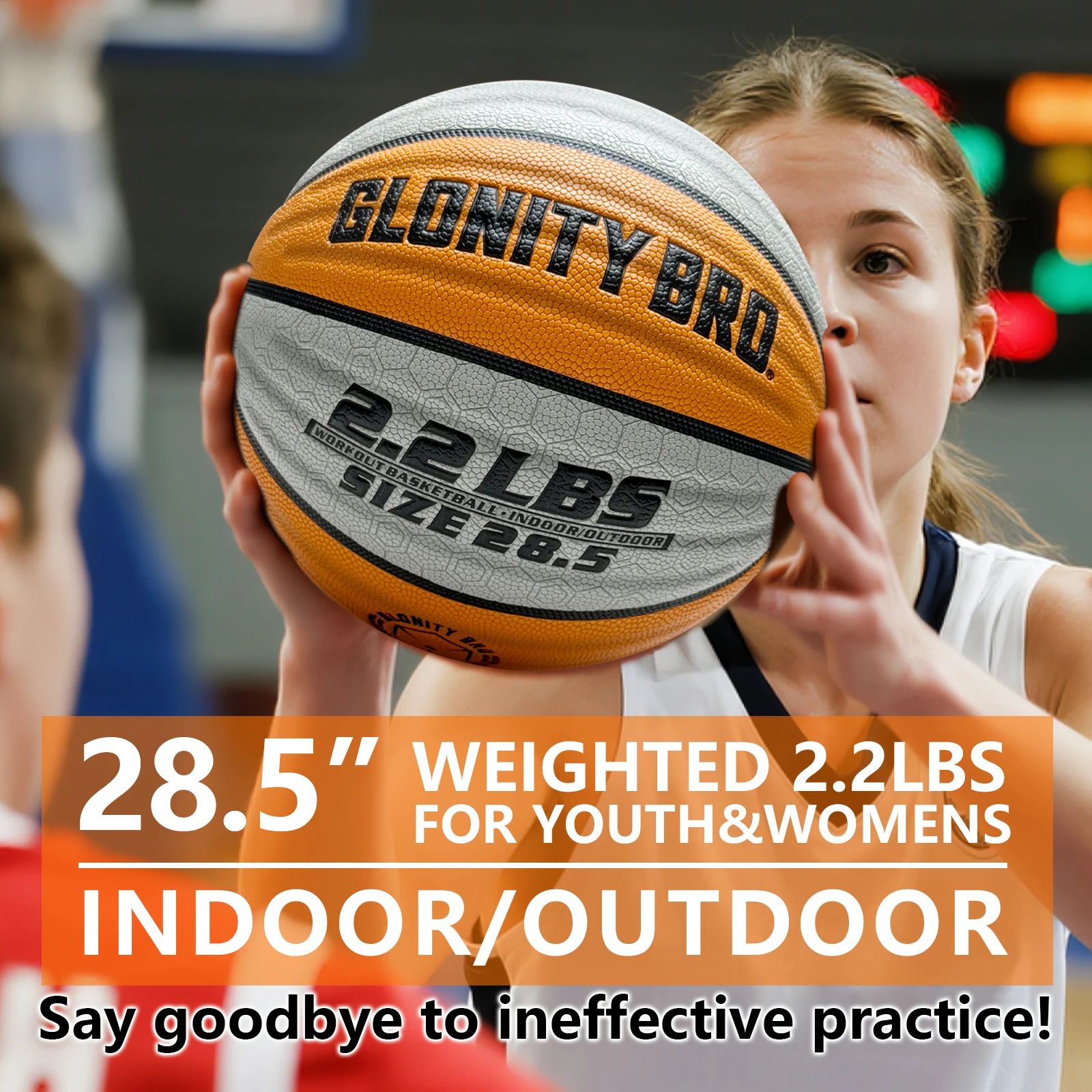 Size 7/6 Weighted Heavy Basketball 29.5/28.5'' In&Outdoor Training Equipment Ball For Improving Dribbling,Shooting,Enchance Ball
Size 7/6 Weighted Heavy Basketball 29.5/28.5'' In&Outdoor Training Equipment Ball For Improving Dribbling,Shooting,Enchance Ball