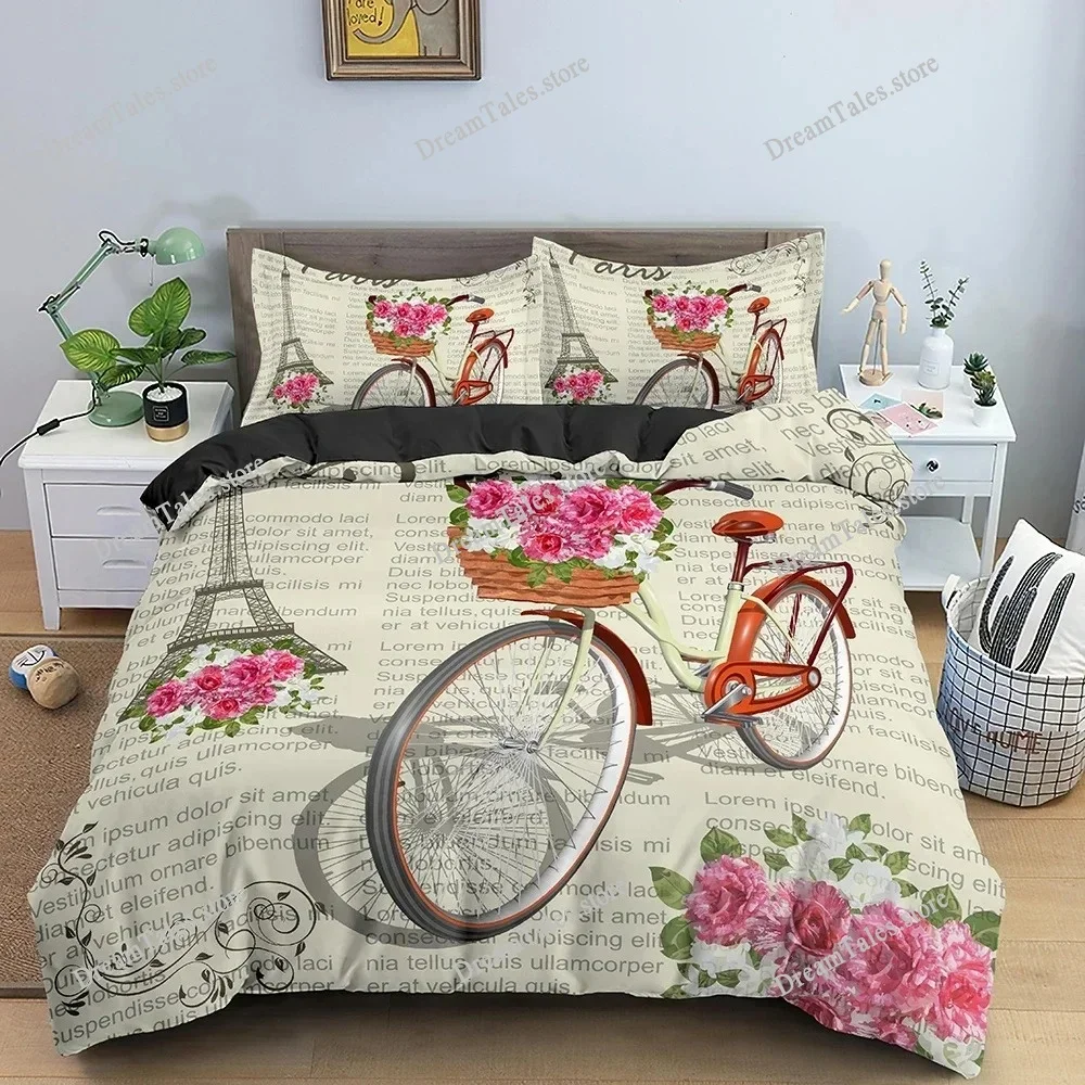 Eiffel Tower Bedding Set Romantic Style Duvet Cover Set with Pillowcase King Queen Size Comforter Cover for Valentine's Day741
Eiffel Tower Bedding Set Romantic Style Duvet Cover Set with Pillowcase King Queen Size Comforter Cover for Valentine's Day741