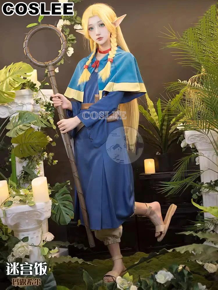 COSLEE Delicious in Dungeon Anime Marcille Donato Cosplay Costume Cloak Dress Pants Wigs Uniform Halloween Women Role Play Cloth
COSLEE Delicious in Dungeon Anime Marcille Donato Cosplay Costume Cloak Dress Pants Wigs Uniform Halloween Women Role Play Cloth