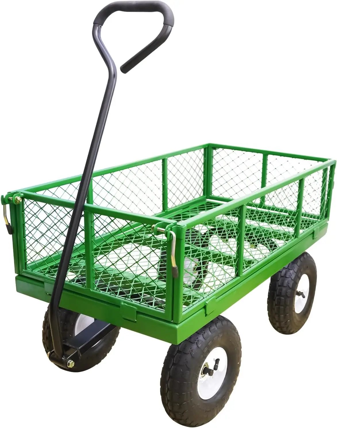 AAIN 600 lbs Metal Garden Cart,Heavy Duty Garden Wagon with Removable Steel Mesh Sides, Utility Yard Cart with 180° Rotating Han
AAIN 600 lbs Metal Garden Cart,Heavy Duty Garden Wagon with Removable Steel Mesh Sides, Utility Yard Cart with 180° Rotating Han