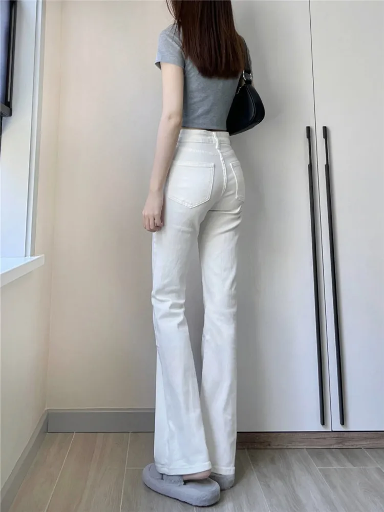 High Waist Slim Fit Bell Bottom Jeans Women's plus Size Long White Denim Pants Casual Cotton Soft Bell Bottoms Summer
High Waist Slim Fit Bell Bottom Jeans Women's plus Size Long White Denim Pants Casual Cotton Soft Bell Bottoms Summer