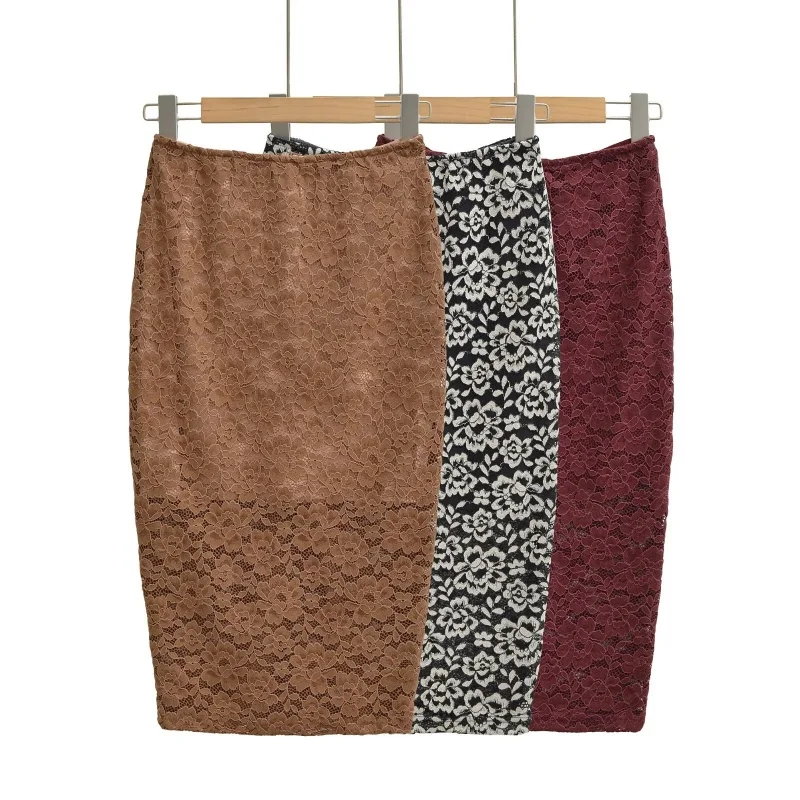 High Waist Lace Anti-Light Semi-Body Skirt Women's Spring Summer New Retro Aosphere Slimming Butt Covering Mid-Length Skirt
High Waist Lace Anti-Light Semi-Body Skirt Women's Spring Summer New Retro Aosphere Slimming Butt Covering Mid-Length Skirt
