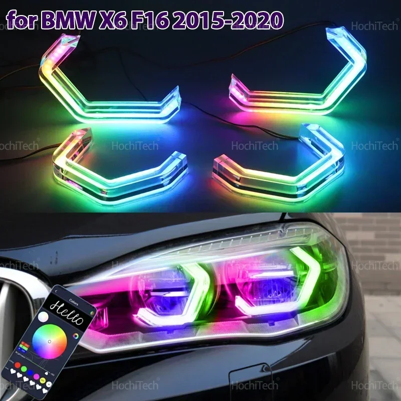 Для BMW X6 F16 2015-2019 Высококачественные динамические световые кольца в стиле M4 RGB с управлением через приложение DRL LED Angel Eyes Kit с указателем поворота
Для BMW X6 F16 2015-2019 Высококачественные динамические световые кольца в стиле M4 RGB с управлением через приложение DRL LED Angel Eyes Kit с указателем поворота