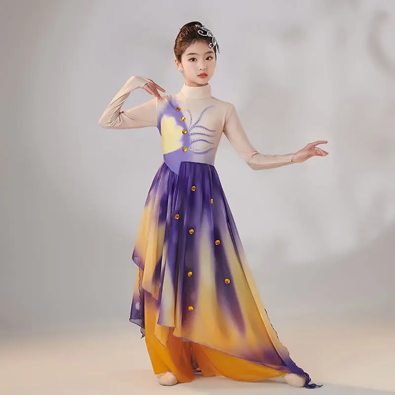 Girls Chinese Style Hanfu National Dance Costumes Sleeve Dance Children's Costumes Classical Dance Yangko Clothing Modern Dance
Girls Chinese Style Hanfu National Dance Costumes Sleeve Dance Children's Costumes Classical Dance Yangko Clothing Modern Dance