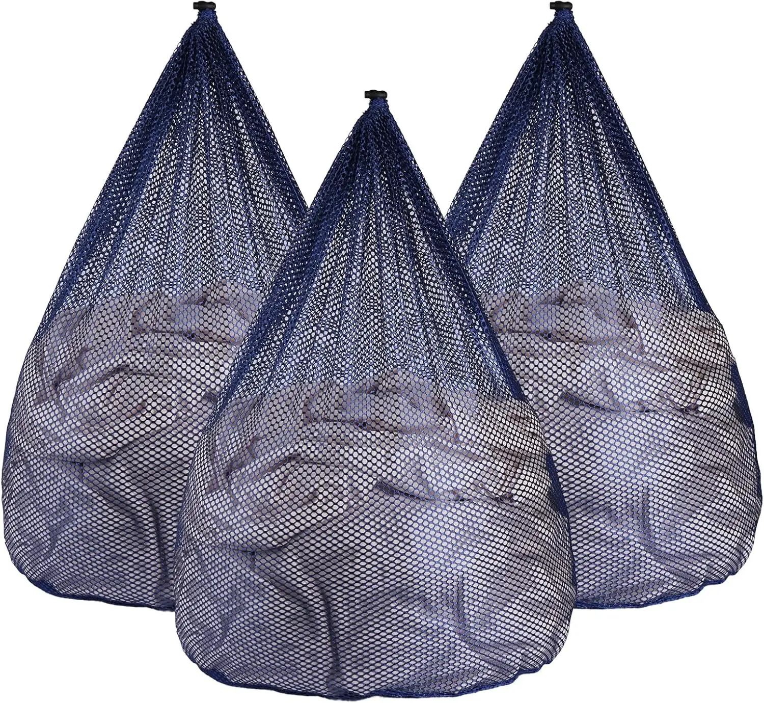 3-Pack Jumbo Mesh Laundry Bags 28x26 Inches, Blue - Large Capacity for Bed Linens & Delicates
3-Pack Jumbo Mesh Laundry Bags 28x26 Inches, Blue - Large Capacity for Bed Linens & Delicates