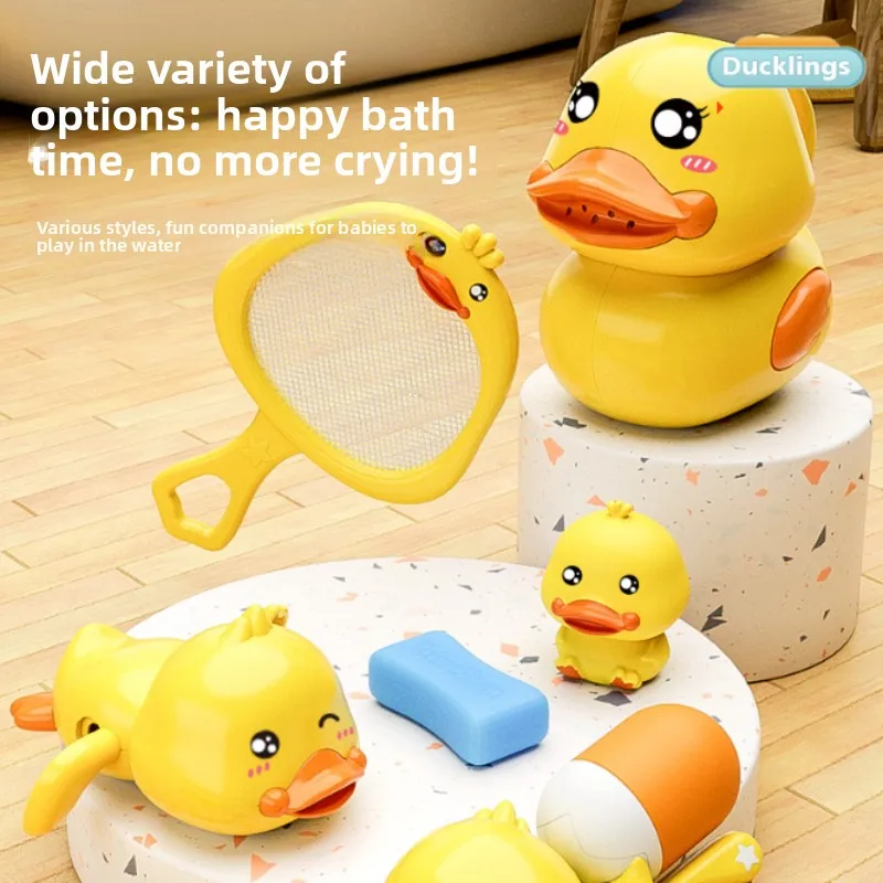 Baby Yellow Duck Bath Toy Set Bath Shower Spray Gun Fun Shower/Swimming Play Safe and Easy-to-Grip Children's Toy Baby Gift
Baby Yellow Duck Bath Toy Set Bath Shower Spray Gun Fun Shower/Swimming Play Safe and Easy-to-Grip Children's Toy Baby Gift
