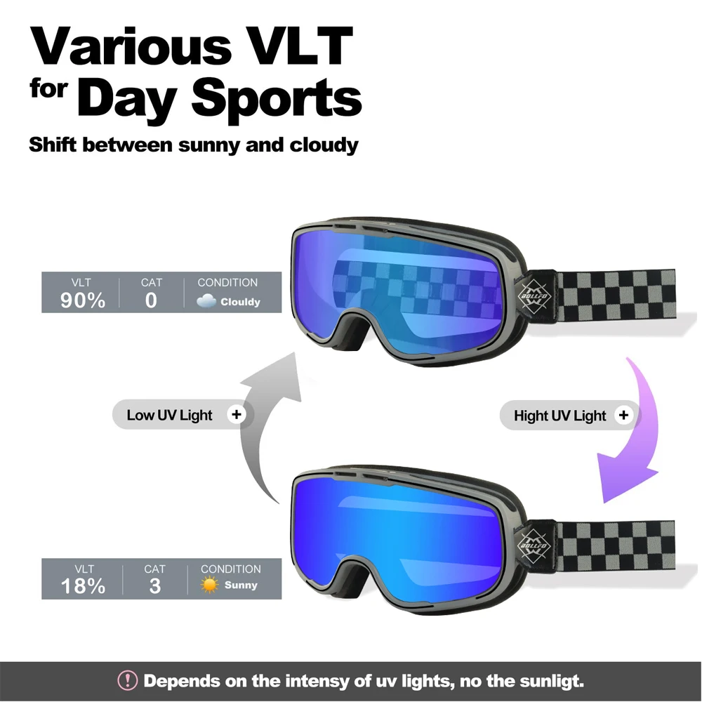 Photochromic Lens Motocross Goggles Anti Fog Windproof Dirt Bike ATV MTB Motorcycle Racing Helmet Glasses
Photochromic Lens Motocross Goggles Anti Fog Windproof Dirt Bike ATV MTB Motorcycle Racing Helmet Glasses
