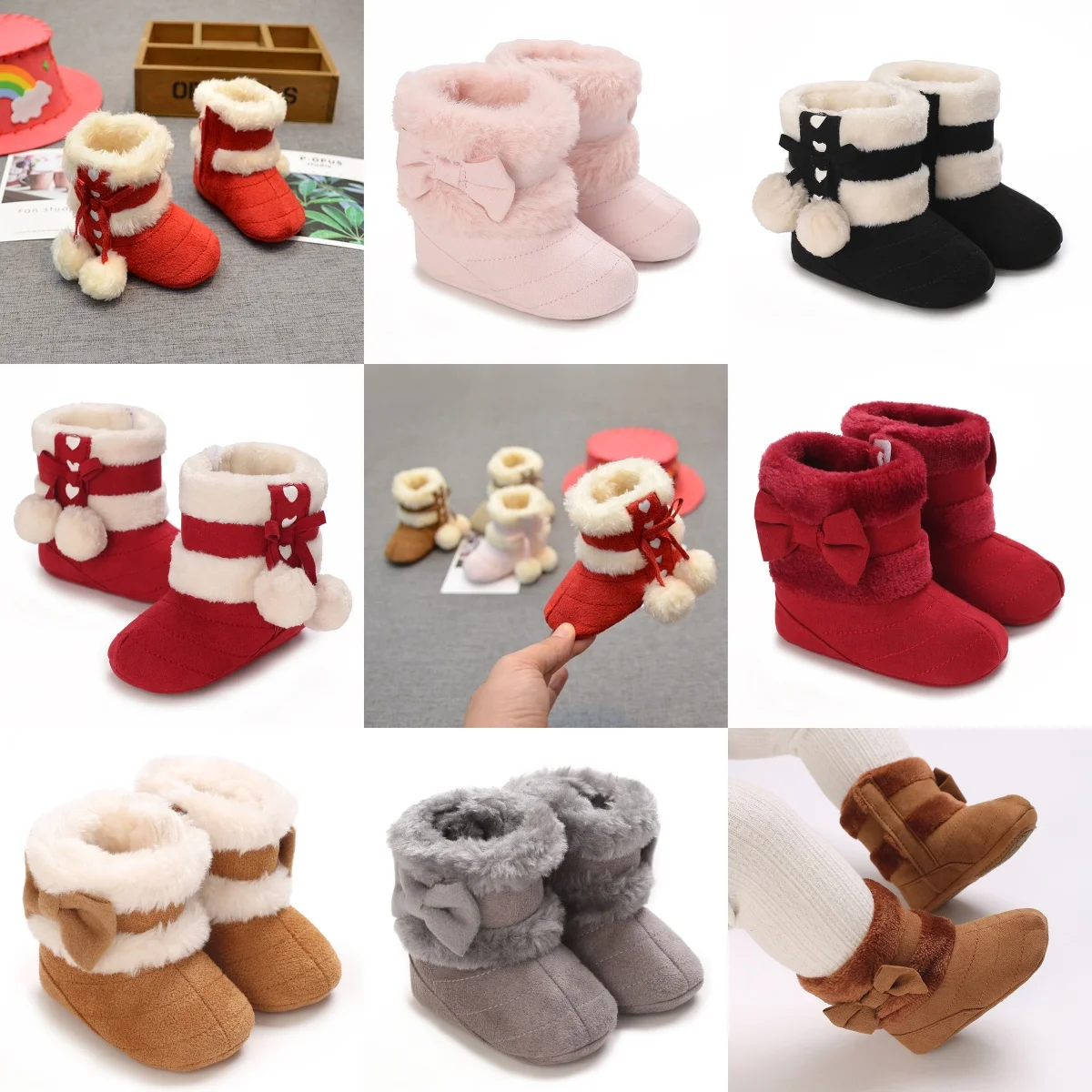 Baby Fleece Booties Newborn Warm Slippers Cozy WinterBoots Sock Shoes Infant Crib Bootie with Non Skid Bottom0-18Month
Baby Fleece Booties Newborn Warm Slippers Cozy WinterBoots Sock Shoes Infant Crib Bootie with Non Skid Bottom0-18Month