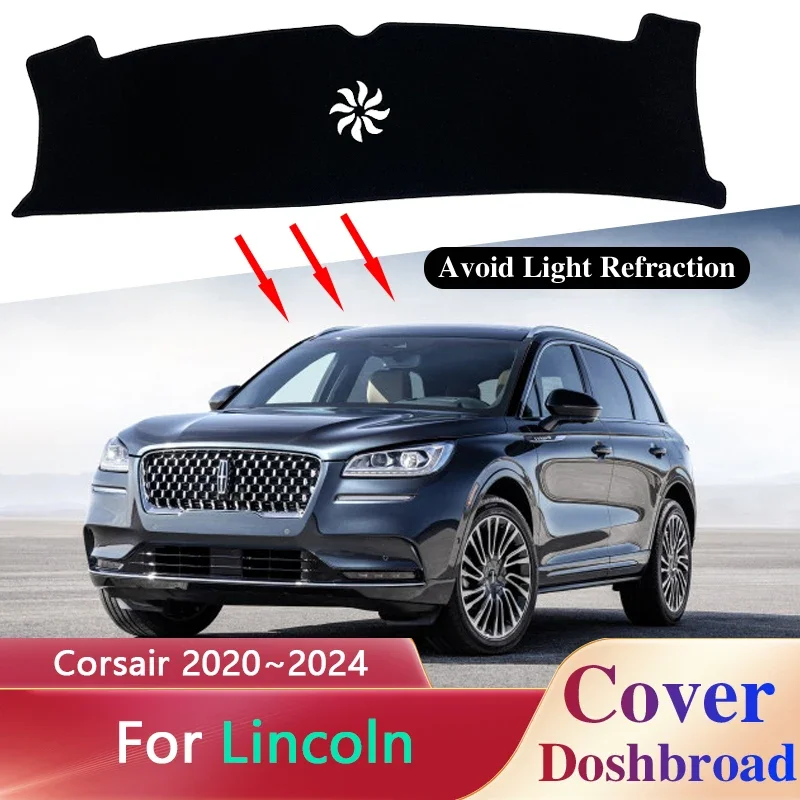 Панель приборной панели для Lincoln Corsair 2020 2021 2022 2023 2024, автомобильная панель, солнцезащитные оттенки, нескользящая подкладка, анти-УФ аксессуары для интерьера
Панель приборной панели для Lincoln Corsair 2020 2021 2022 2023 2024, автомобильная панель, солнцезащитные оттенки, нескользящая подкладка, анти-УФ аксессуары для интерьера