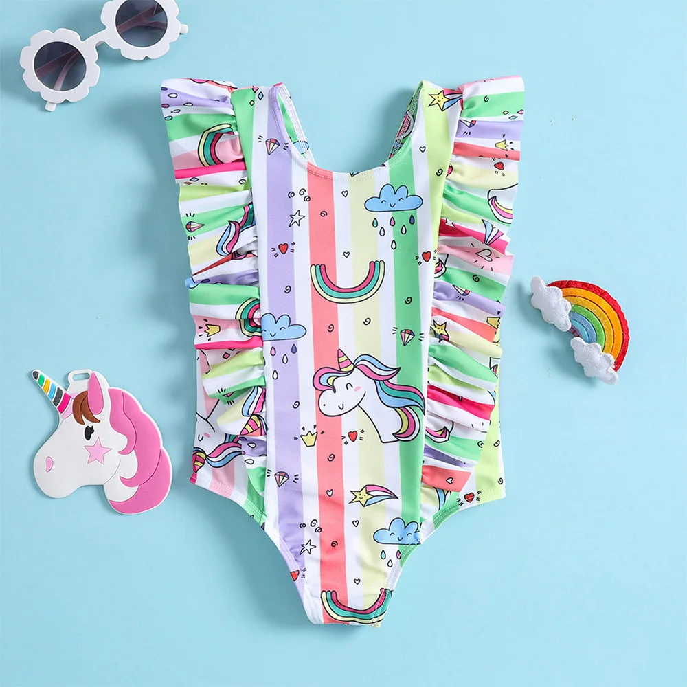SwimmyCubs New Fashion Unicorn Ruffle Bikini Girl Print One-piece Baby Girl Hot Spring Beach Swimsuit Children One-Piece Suits
SwimmyCubs New Fashion Unicorn Ruffle Bikini Girl Print One-piece Baby Girl Hot Spring Beach Swimsuit Children One-Piece Suits