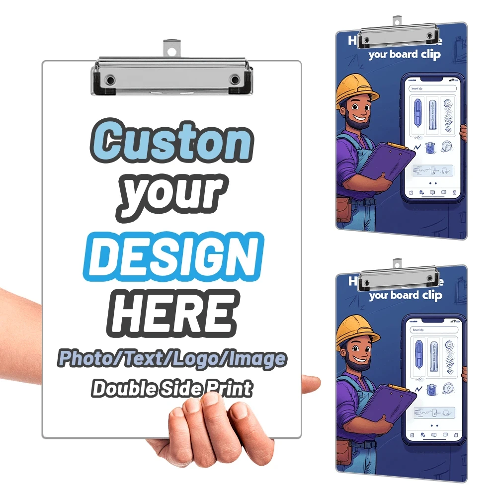 22.3*30.5CM Customized Photo Transparent Acrylic A4 Clipboard With Writing Board, Multipurpose Writing Pad, Contract File Board
22.3*30.5CM Customized Photo Transparent Acrylic A4 Clipboard With Writing Board, Multipurpose Writing Pad, Contract File Board