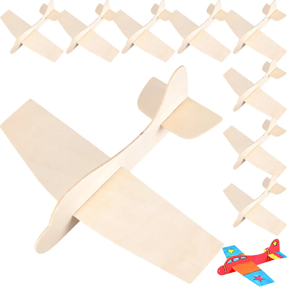 10Pcs Wooden Airplane Assemble Blank Planes Kids Gift Educational Craft Hand Eye Coordination Activity Airplane Toys
10Pcs Wooden Airplane Assemble Blank Planes Kids Gift Educational Craft Hand Eye Coordination Activity Airplane Toys